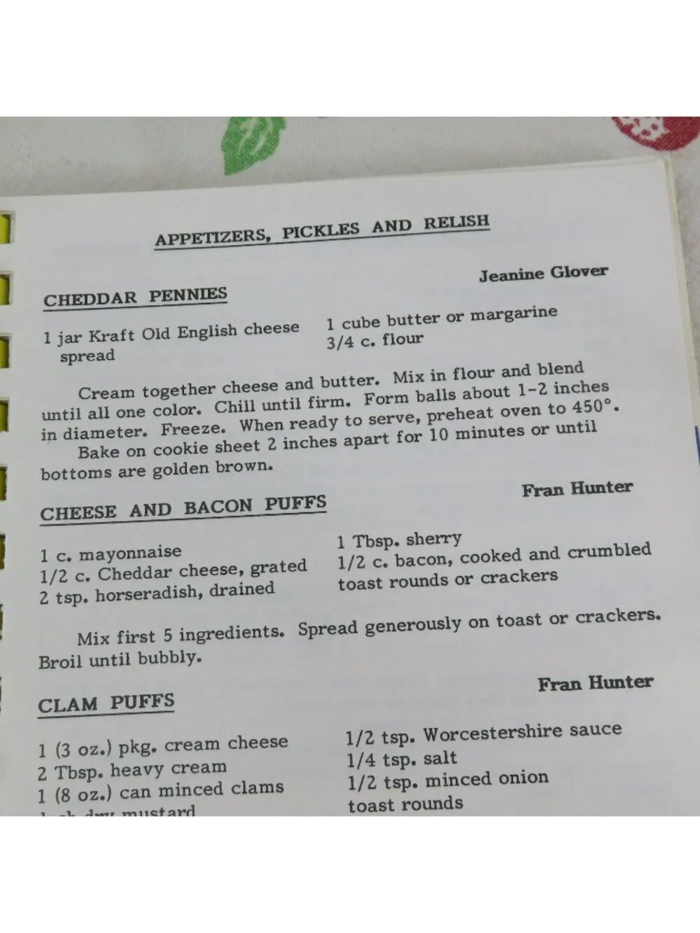 Favorite Recipes From Our Best Cooks Cookbook 1985 Christmas Party Committee
